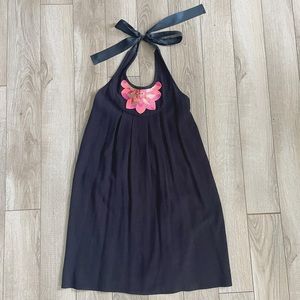 JB by Julie Brown NYC | Navy Halter Dress